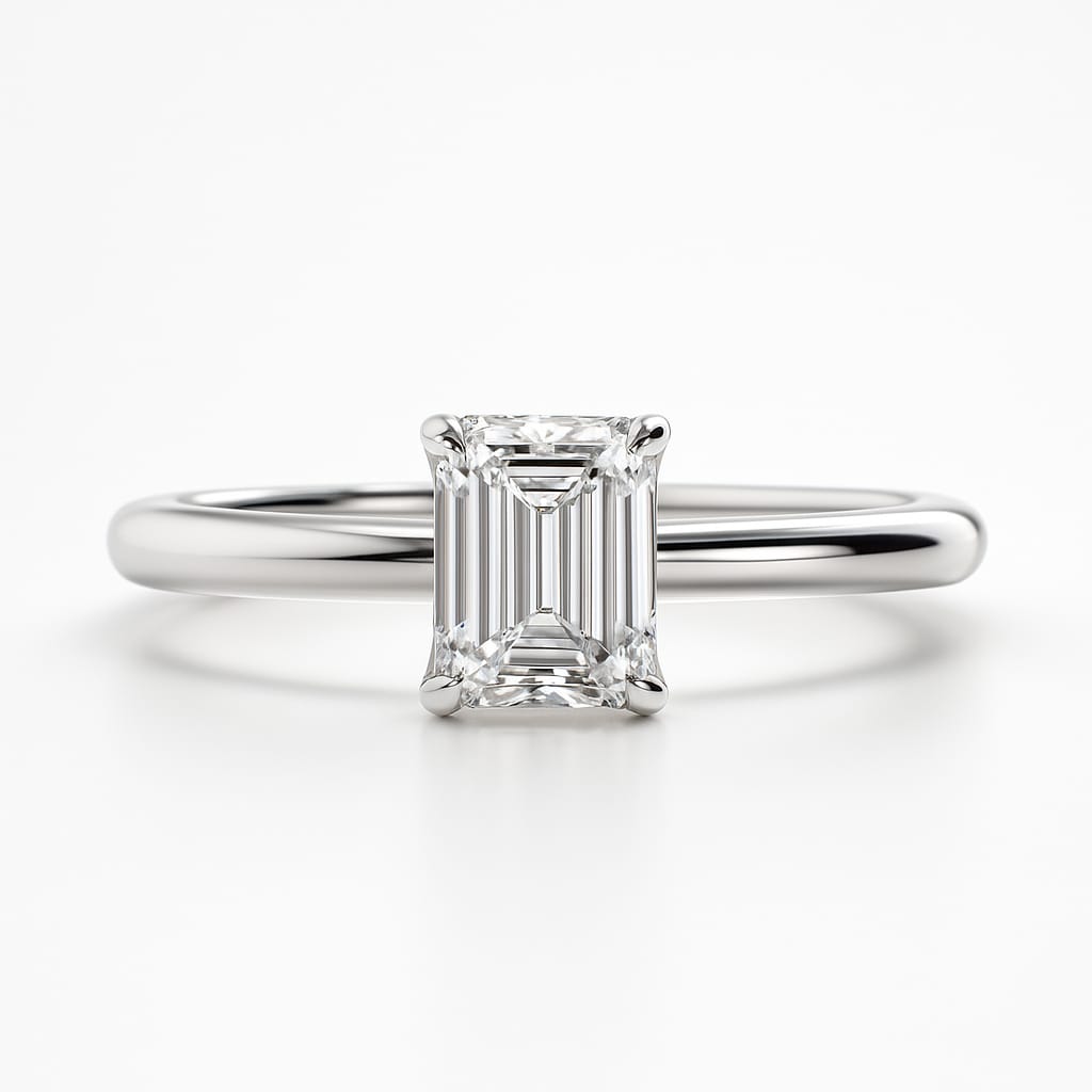 0.70 KARAT PIRLANTA TEKTAŞ YÜZÜK - ARZ6001