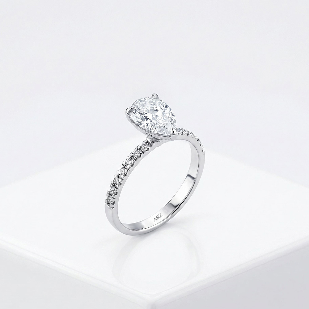 1.51 Karat D Renk Vs Berraklık Damla Tektaş Yüzük  