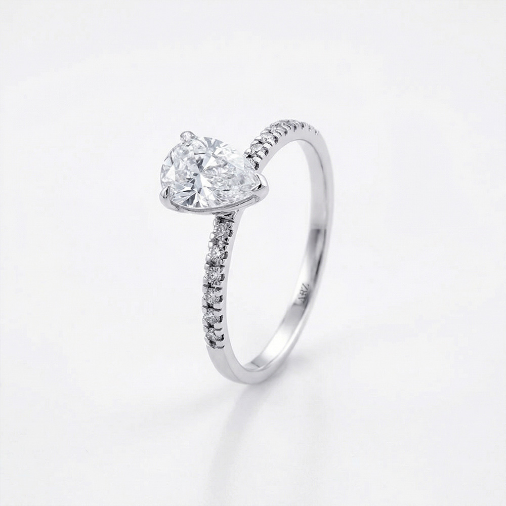 1.51 Karat D Renk Vs Berraklık Damla Tektaş Yüzük  