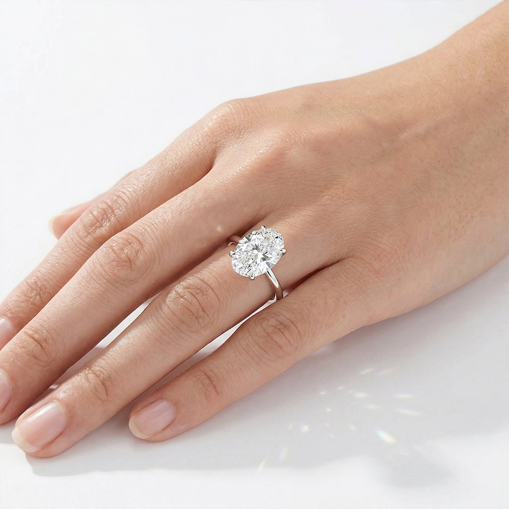 2.50 KARAT OVAL TEKTAŞ YÜZÜK