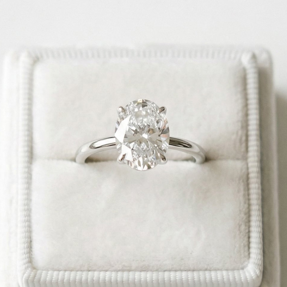 2.50 KARAT OVAL TEKTAŞ YÜZÜK