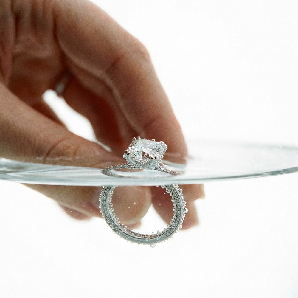 Tektaş Pırlanta Yüzük 3.02 Karat Radiant TekTaş Laboratuvar Pırlanta Yüzük - ARZ3402