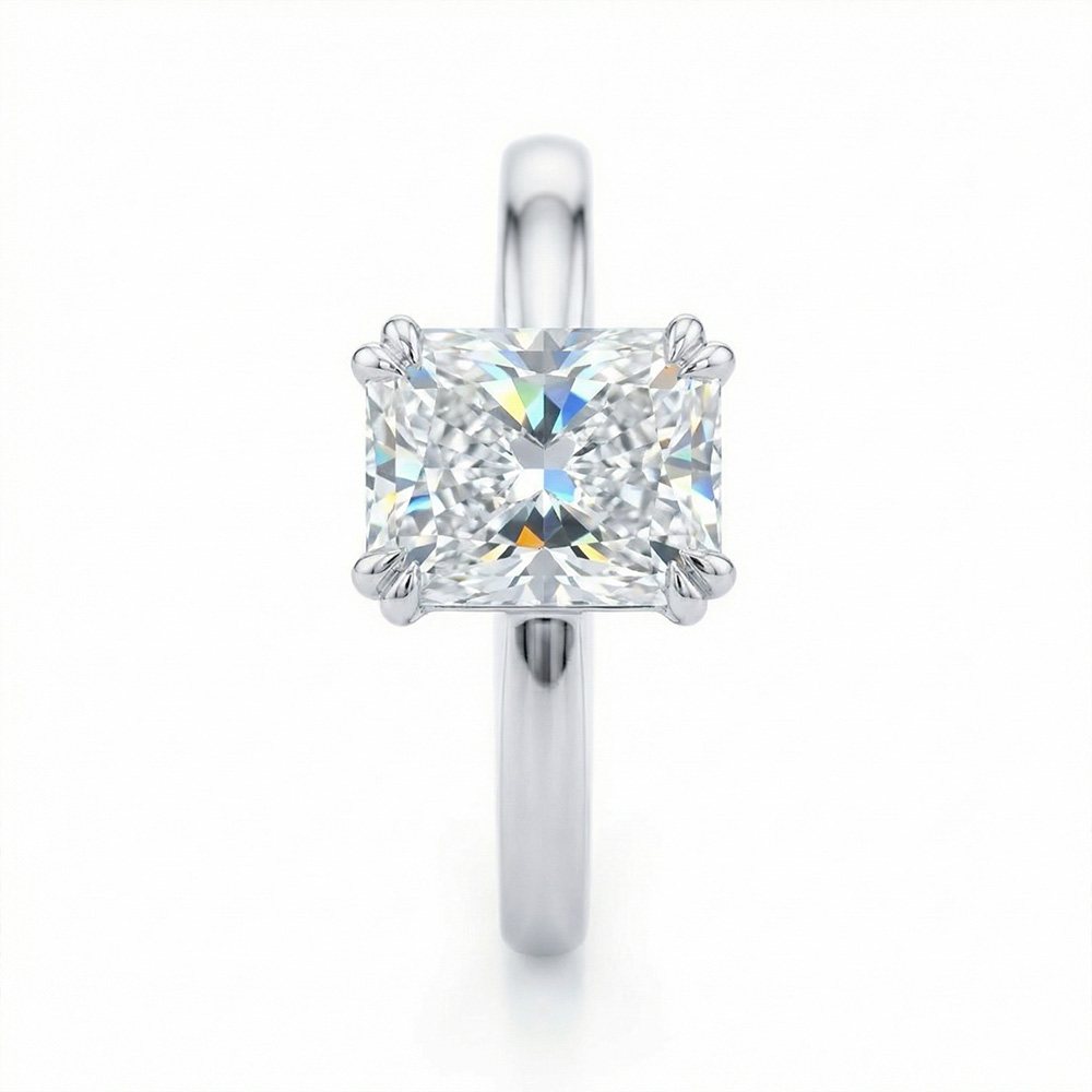 Tektaş Pırlanta Yüzük 3.02 Karat Radiant TekTaş Laboratuvar Pırlanta Yüzük - ARZ3402