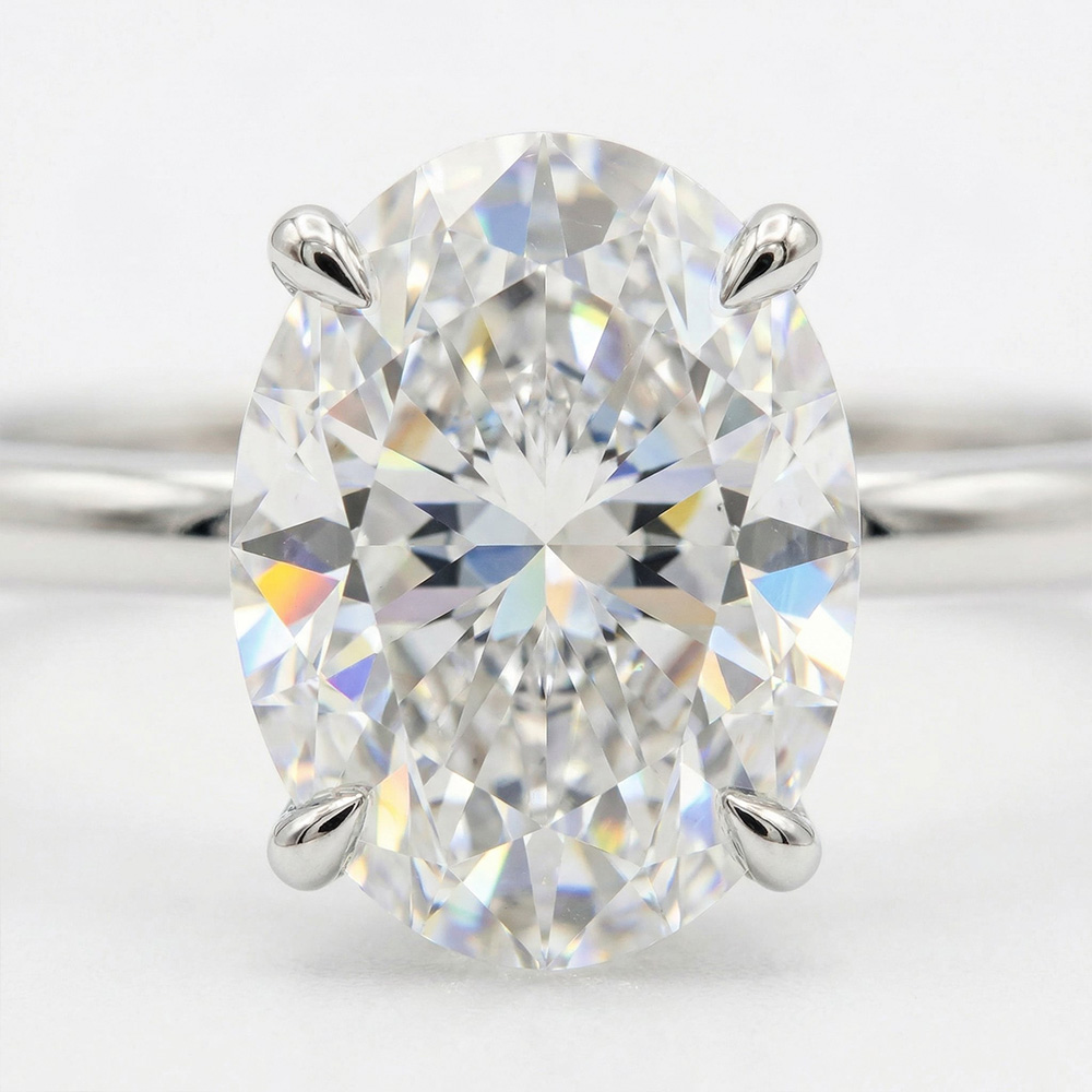 4 KARAT OVAL beyaz