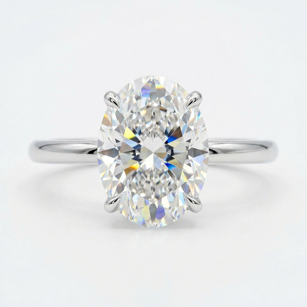 5 KARAT OVAL beyaz