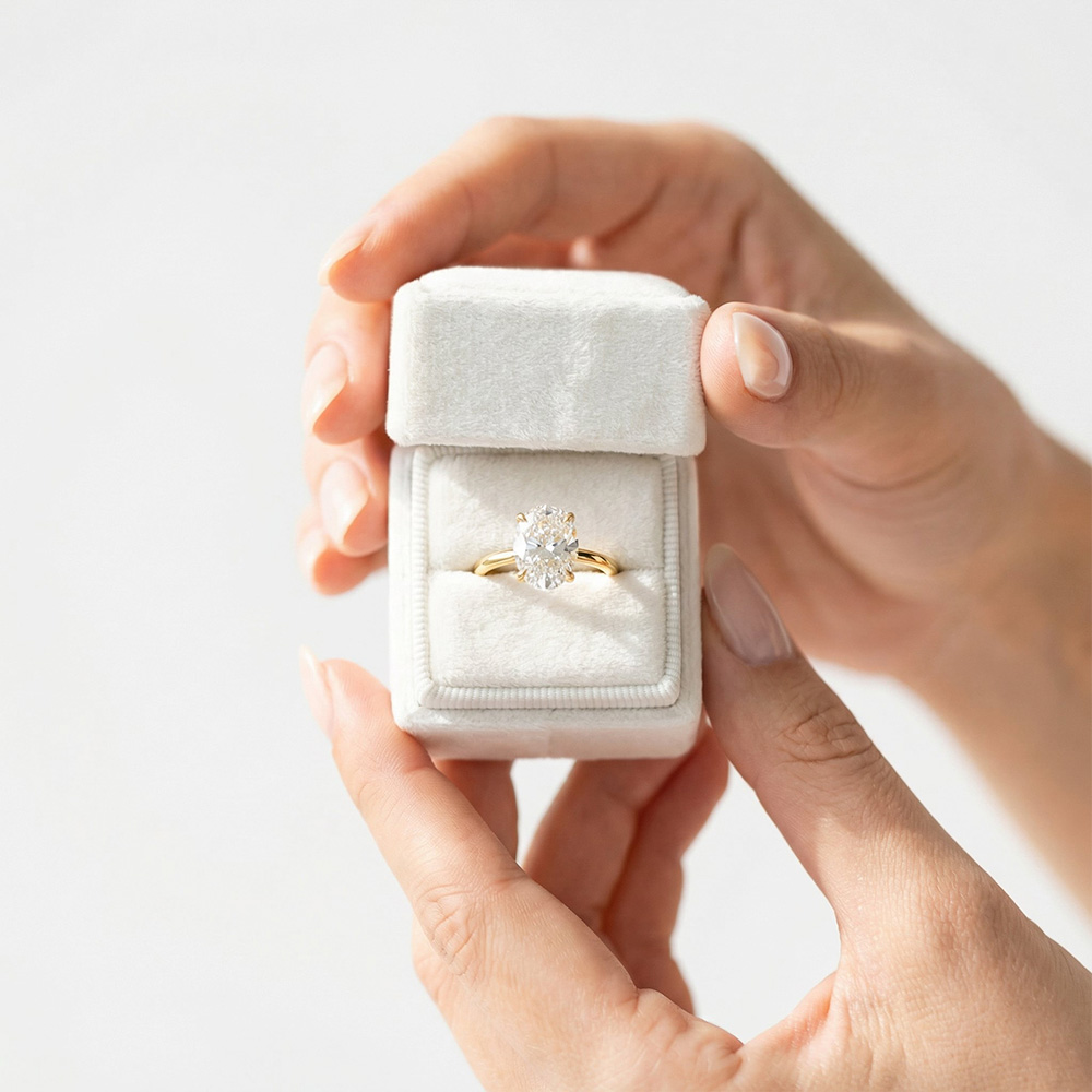 Tektaş Pırlanta Yüzük 5 KARAT OVAL gold