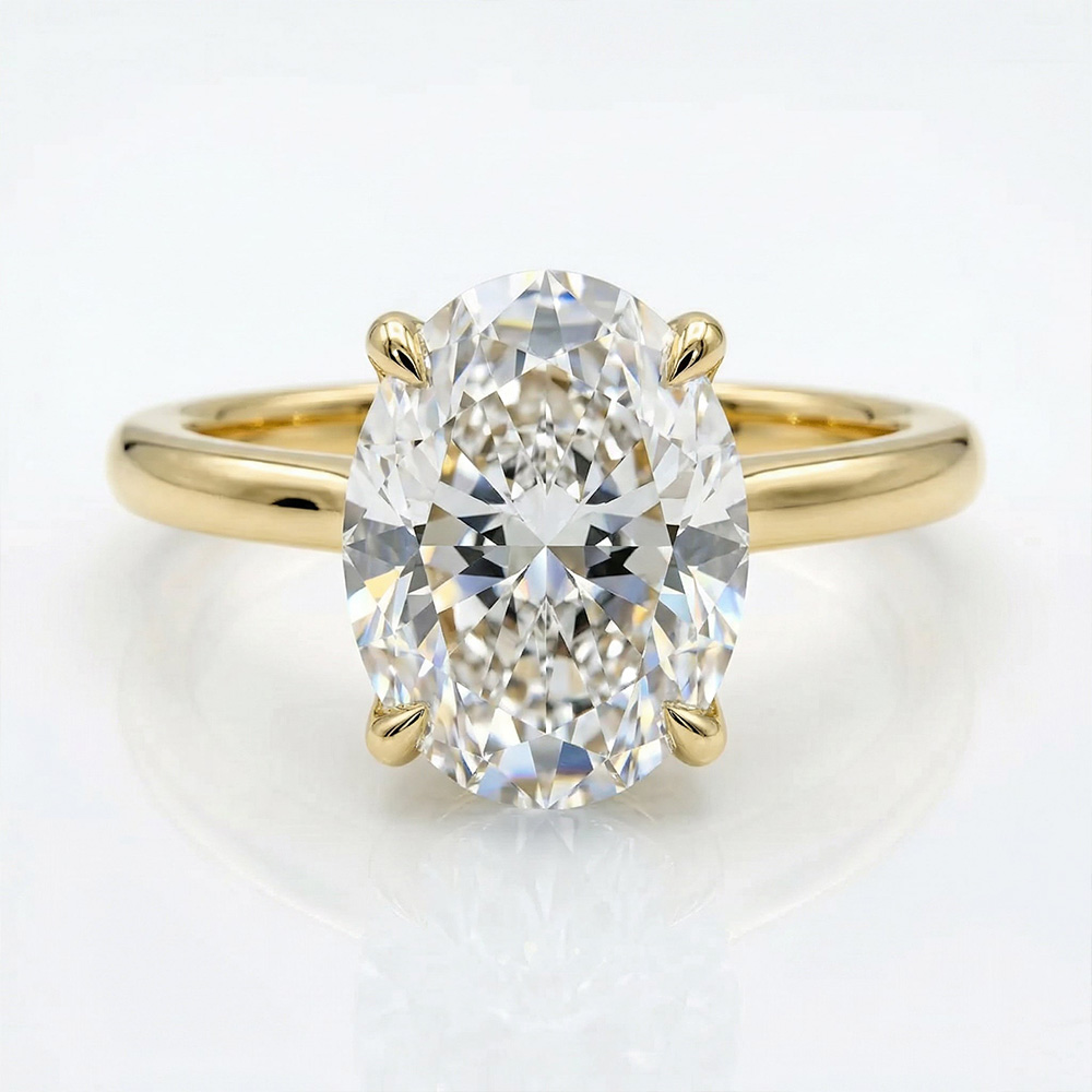 Tektaş Pırlanta Yüzük 6 KARAT OVAL gold