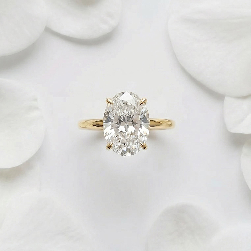 Tektaş Pırlanta Yüzük 6 KARAT OVAL gold